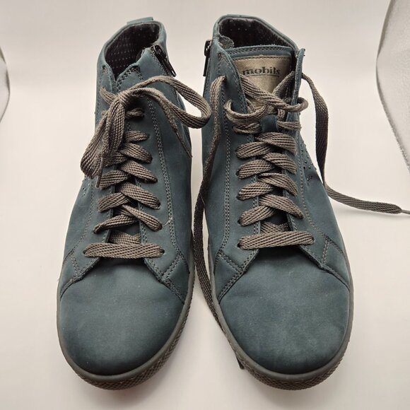 Mephisto Mobils Huguette Style Natural Rubber Sole Leather Rhinestone Embelished - Picture 2 of 13